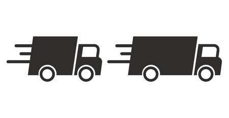 Delivery Truck Icon Vector Designのイラスト素材
