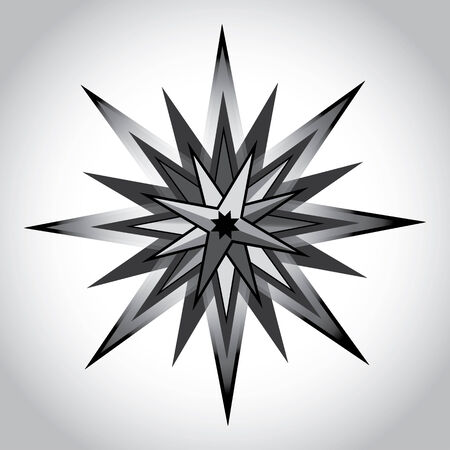 A powerful black exploding star のイラスト素材