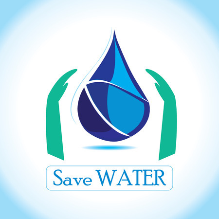 Water, an essential form of energy..A graphic describing to save every drop of water.のイラスト素材