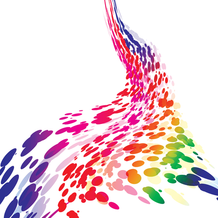 Abstract colorful wallpaper waves background theme.のイラスト素材