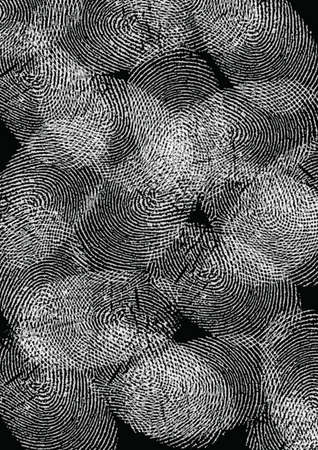 Fingerprints created digitallyの写真素材