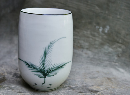 Bowl for chinese puer or green teaの写真素材