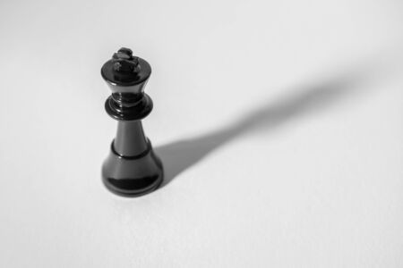 Single King Chess Piece. Chess Concepts. Leadership.の写真素材