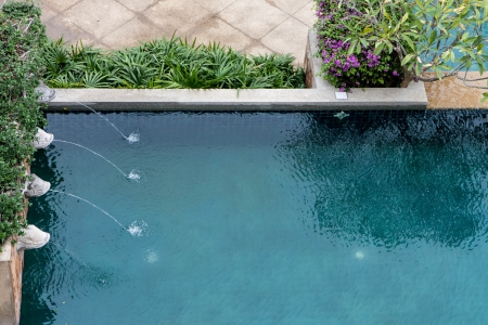 Decorated poolの写真素材