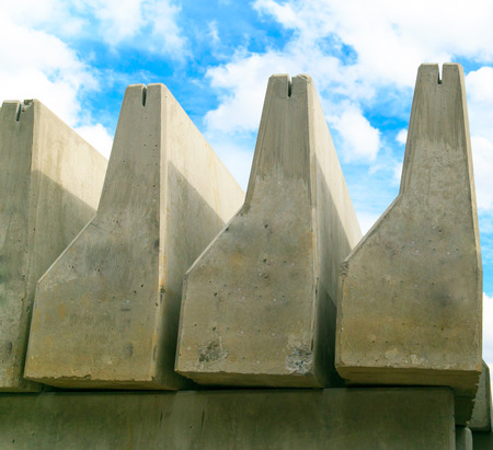 concrete barrierの写真素材