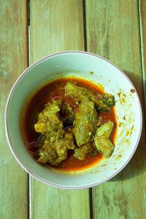 Juicy spicy meat sauceの写真素材