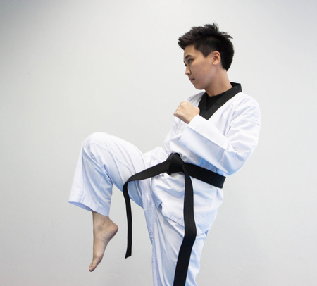 Taekwondo trainingの写真素材
