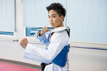 Taekwondo trainingの写真素材