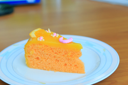 cake orange flavorの写真素材