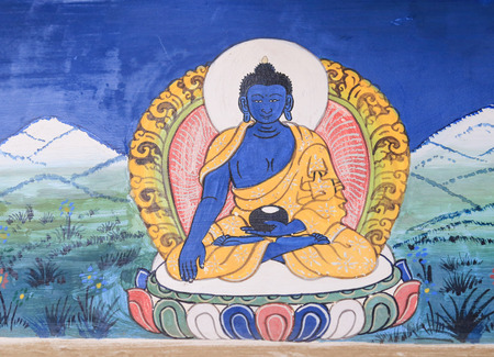 Buddha paintingのeditorial素材