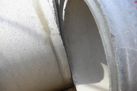 New concrete tubeの写真素材