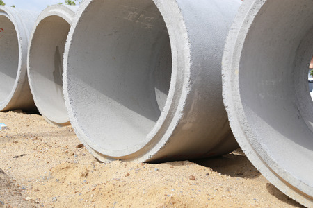 New concrete tubeの写真素材