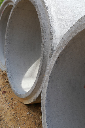 New concrete tubeの写真素材