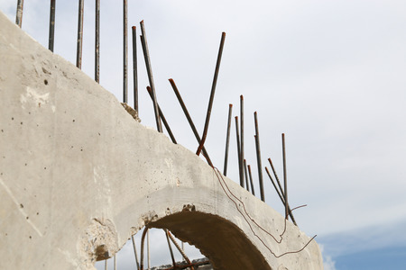 New concrete tubeの写真素材