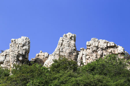 rock hill and blue sky