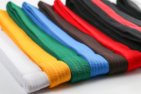 colorful martial art beltの写真素材