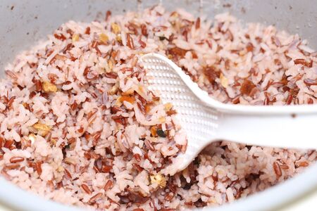 brown riceの写真素材