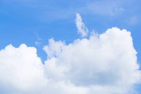 beautiful blue sky and white cloud