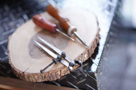 Leather cutter for small business industrial. Handmade leather cutting material and instrument for...