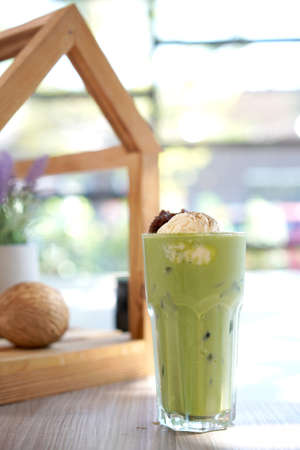 A female kid playing in the home school with wooden block as creative learning. African girl is playing together with fun.の写真素材