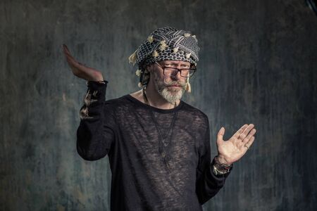 Old fashion man, good looking. Hottabych instructionsの写真素材