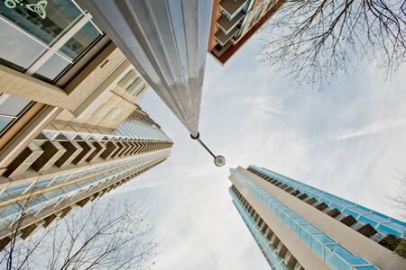 April, 2017, Georgia, USA, urban geometry.のeditorial素材