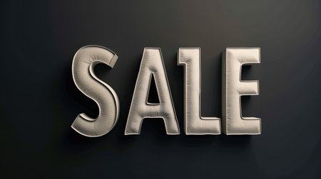 Sale word on black background. Black Friday discount concept. AI Generatedの素材
