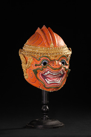 Thai classical masked ballet in Thailandの写真素材