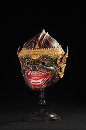 Thai classical masked ballet in Thailandの写真素材