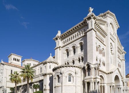Saint Nicholas Cathedral in Monaco. The cathedral was consecrated in 1875, and is on the site of the first parish church in Monaco built in 1252 and dedicated to St. Nicholasの写真素材