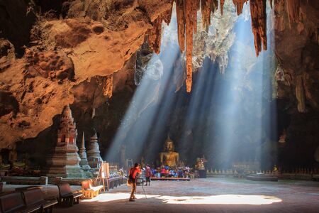 Khao Luang cave in Phetchaburi, Thailandのeditorial素材