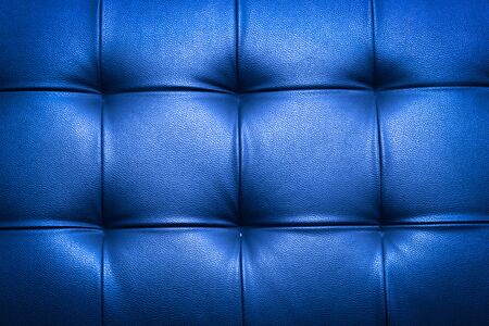 Close up detail dark navy blue lerther and texture backgroundの写真素材