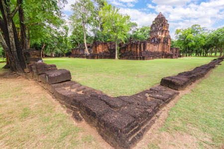 Prasat Mueang Sing Historical Park, Kanchanaburi, Thailandの写真素材
