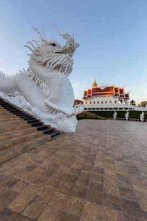 Landmark Temple Wat Huai Pla Kang (Chinese temple) at Chiang Rai, Thailandのeditorial素材