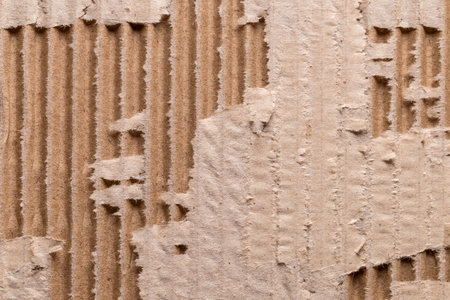 Brown color eco recycled kraft paper sheet texture cardboard background.の写真素材