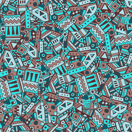 Ethnic geometric seamless pattern vector illustration eps 10のイラスト素材