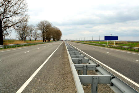 The highway leading to coast of ocean, connecting two next provinces