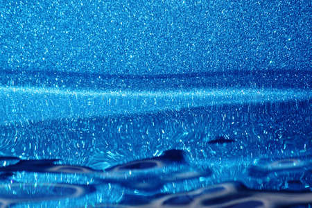 Surface of water in pool of a resort complexの写真素材