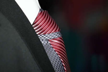 dark jacket, tieの写真素材