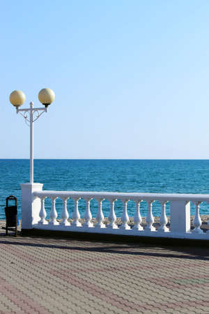 Promenade of the seaside resort on the Black Sea coastの写真素材