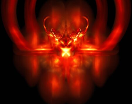abstract fractal on black background