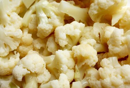 close up cauliflowersの写真素材