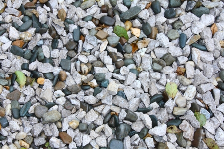 close up of rocky gravel stones textureの写真素材
