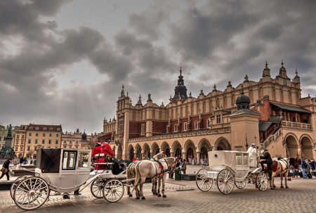 Krakow market square.のeditorial素材
