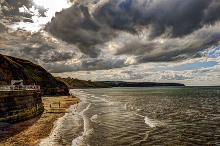 Cliffs of Whitby. United Kingdom.の写真素材