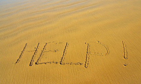 handwritten  message in the sandの写真素材