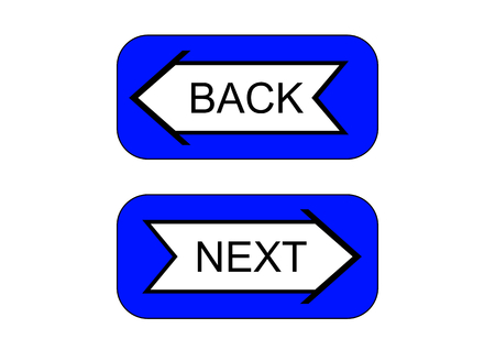 pointer link: back or nextのイラスト素材