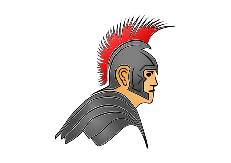 Roman soldier illustration.のイラスト素材