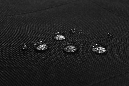 Waterproof coating background with water drops