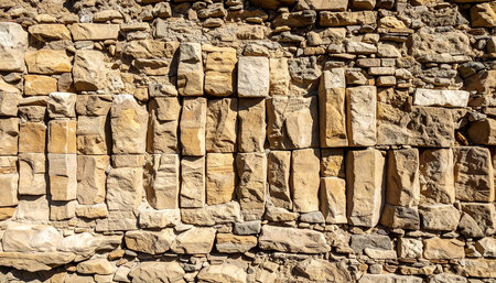 Background of stone wall texture. Abstract background of stone wall texture.の素材